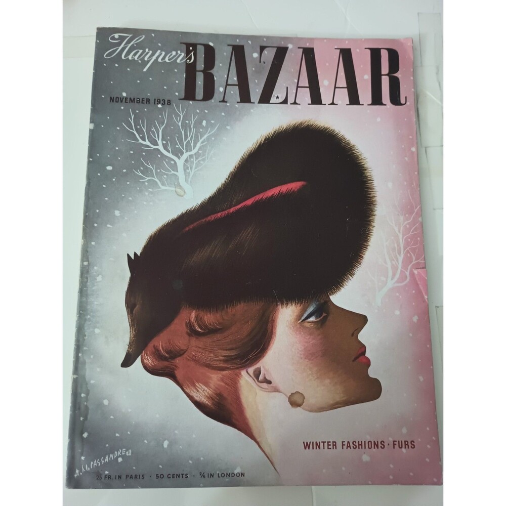 Harper's Bazaar Magazine ~ November 1938 ~ Cassandre Louise Dahl-Wolfe Vionnet